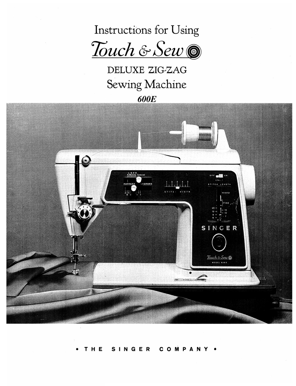 Singer Touch and Sew 758 Deluxe Zig Zag Sewing Machine