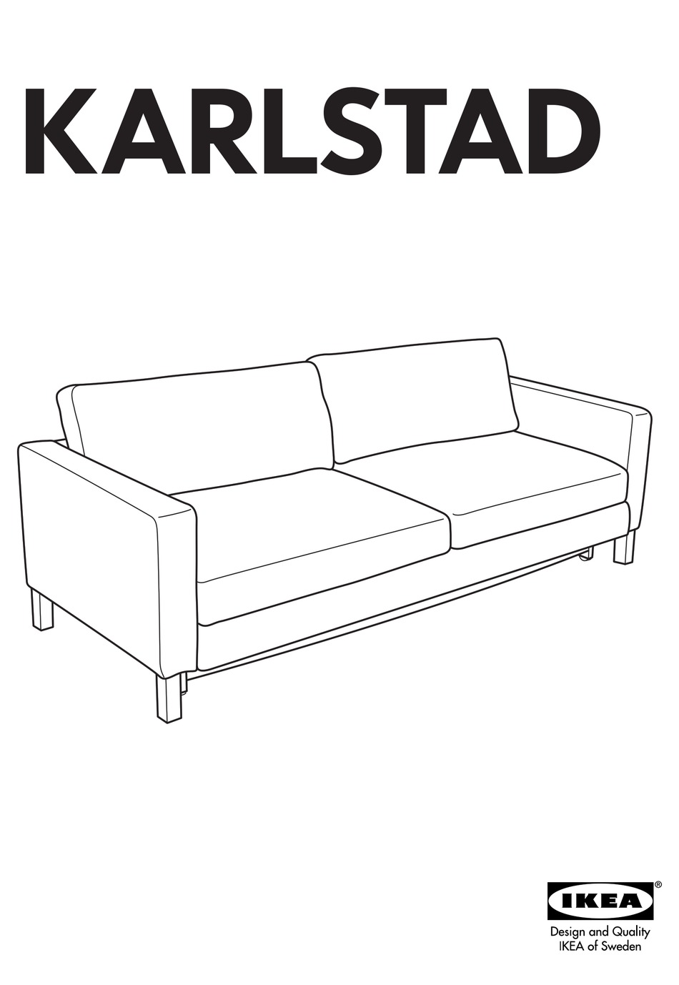 Ikea Karlstad Assembly Instructions Manual Pdf Download Manualslib