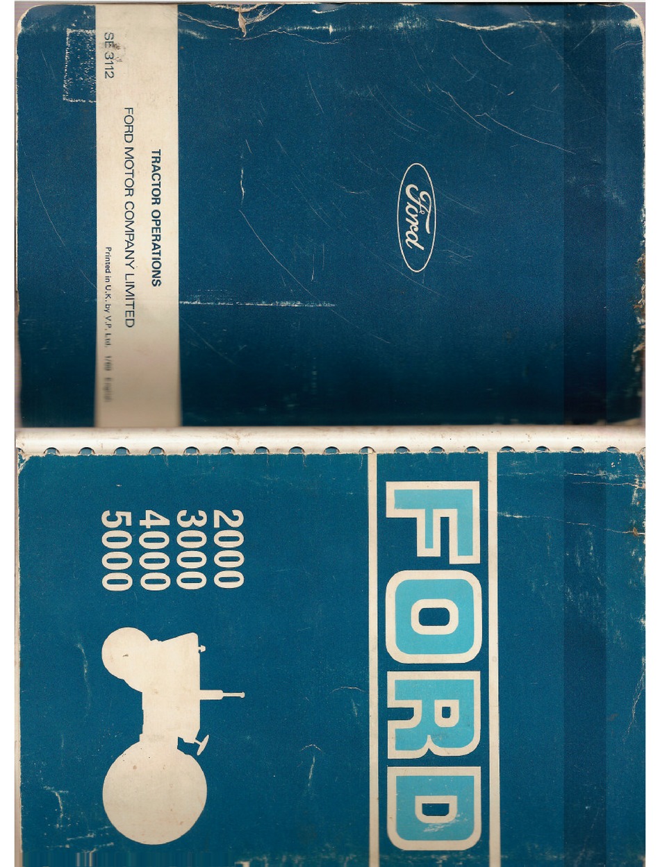 FORD 2000 OPERATOR'S HANDBOOK MANUAL Pdf Download | ManualsLib