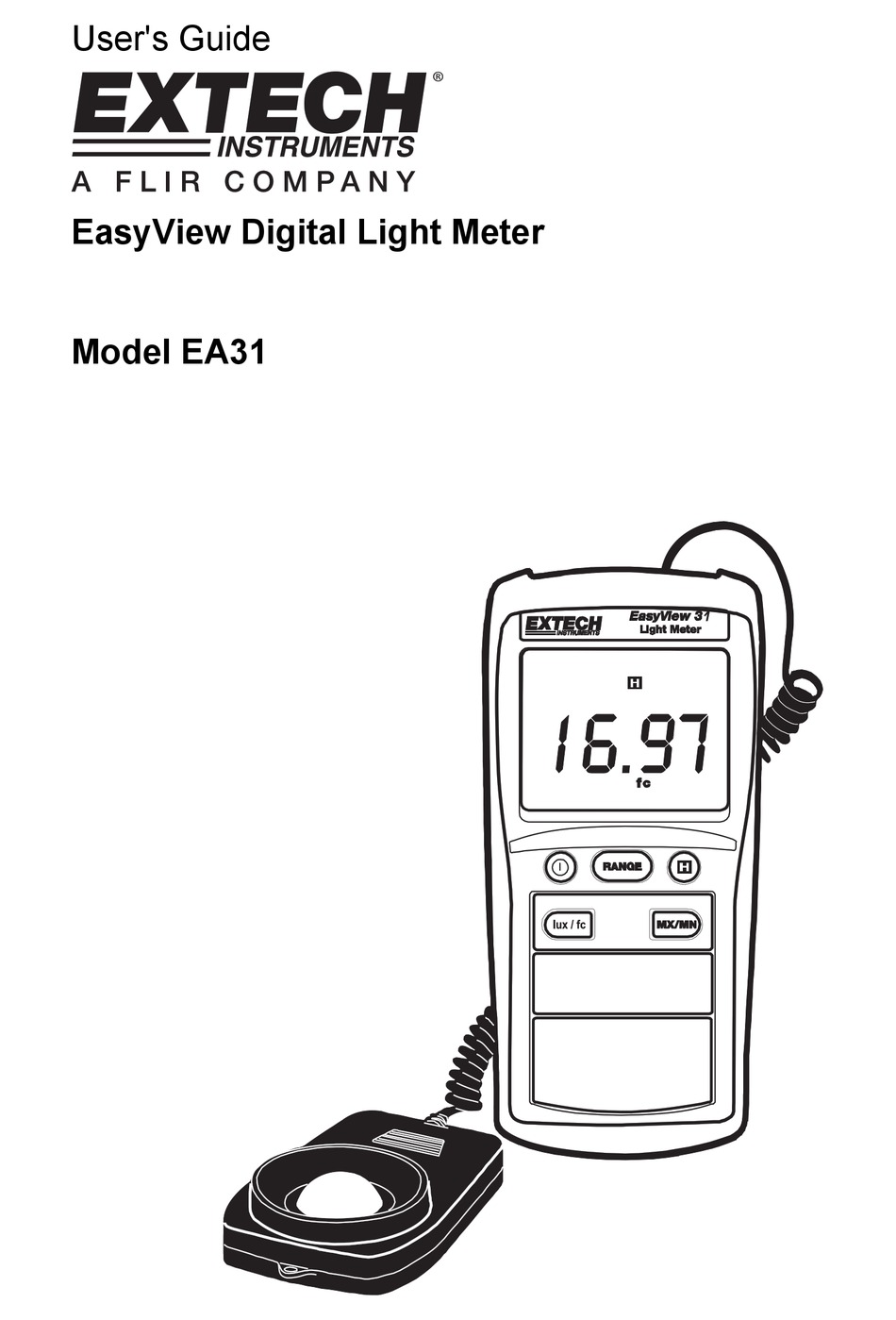 Extech EA31 Easy view Light Meter 