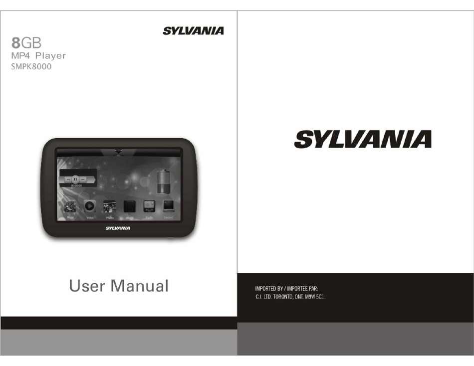 SYLVANIA SMPK8000 USER MANUAL Pdf Download ManualsLib