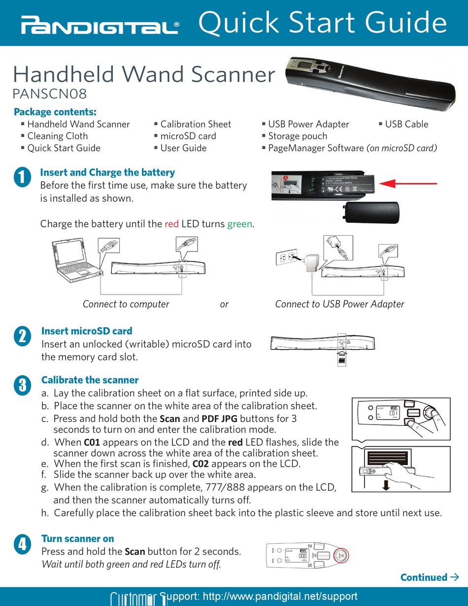 how do i open pandigital scanner s8x1100
