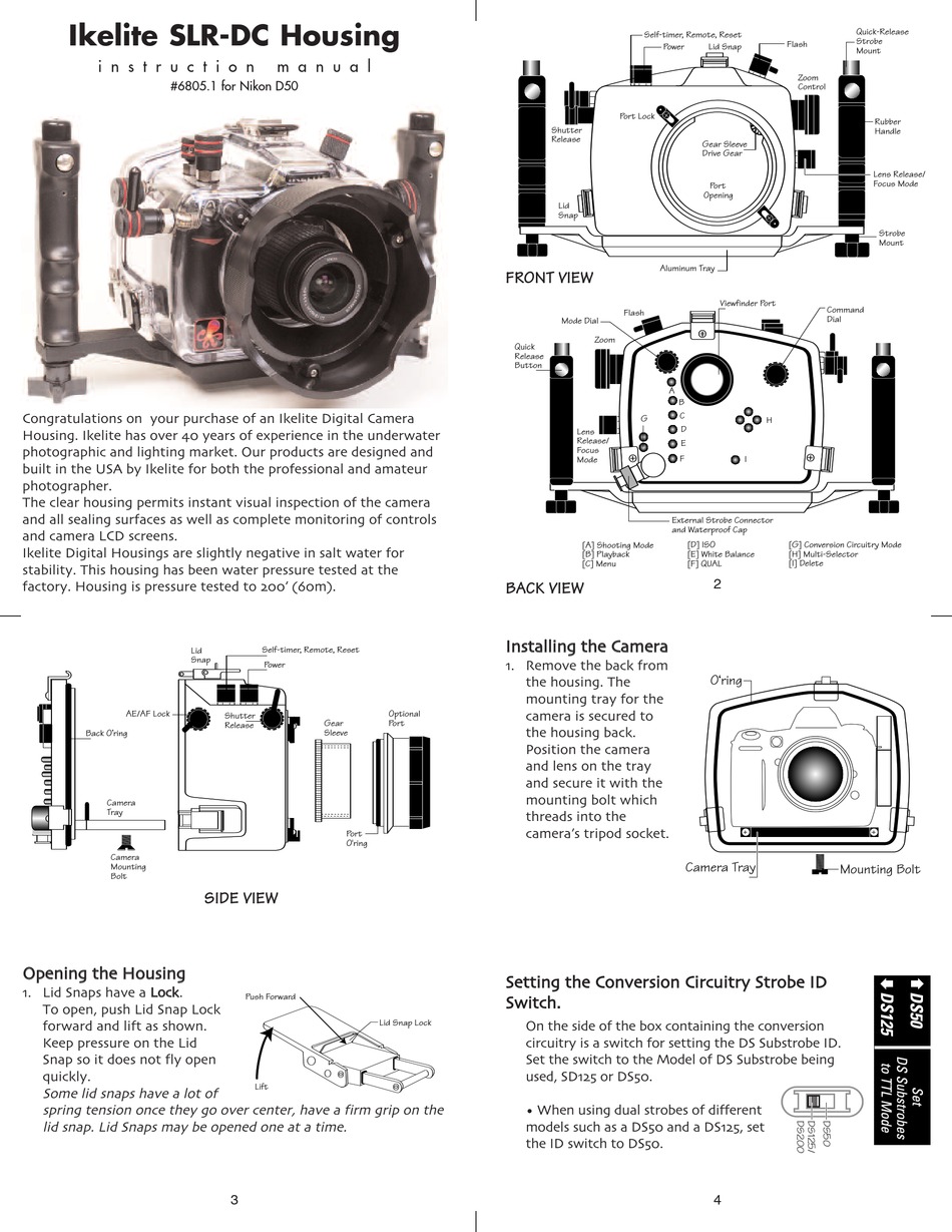 ikelite-6805-1-instruction-manual-pdf-download-manualslib