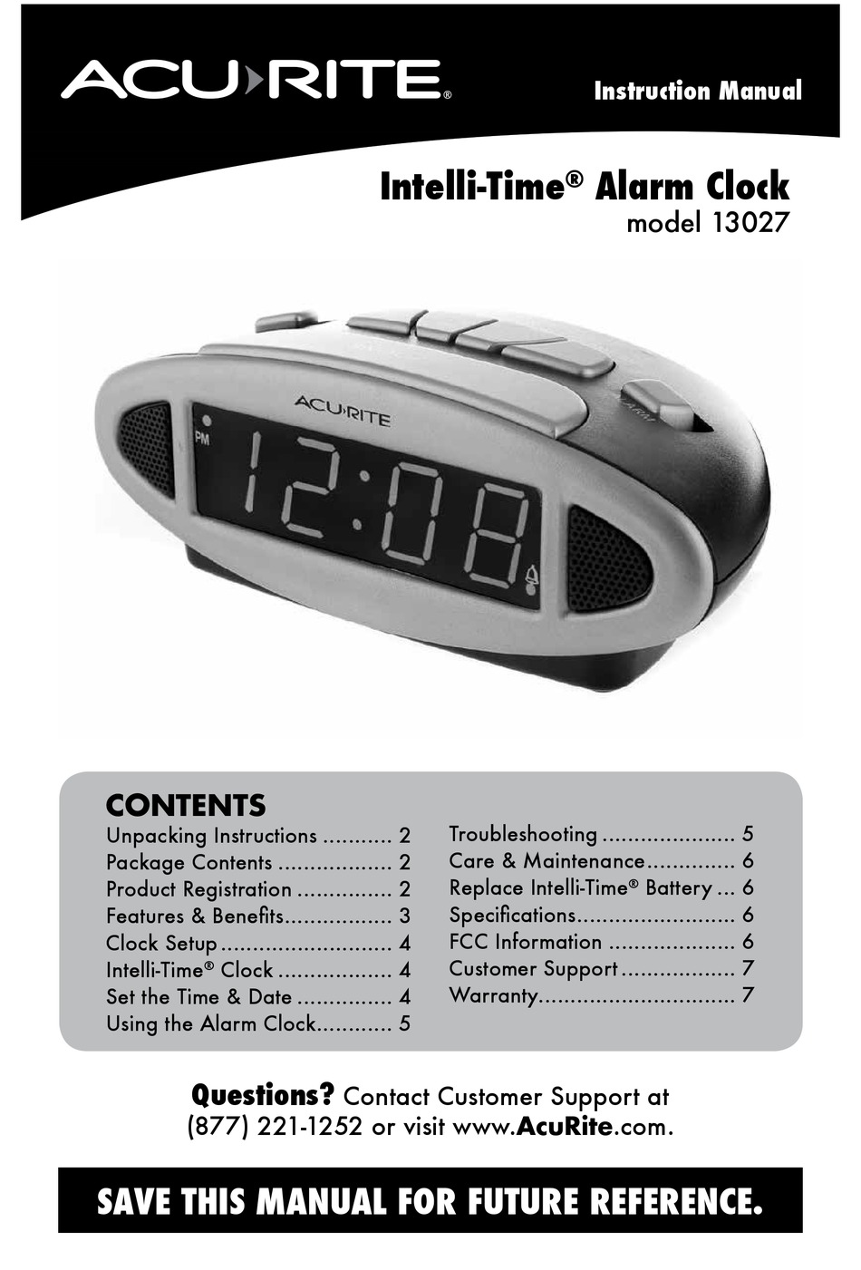 ACU-RITE INTELLI-TIME 13027 INSTRUCTION MANUAL Pdf Download | ManualsLib
