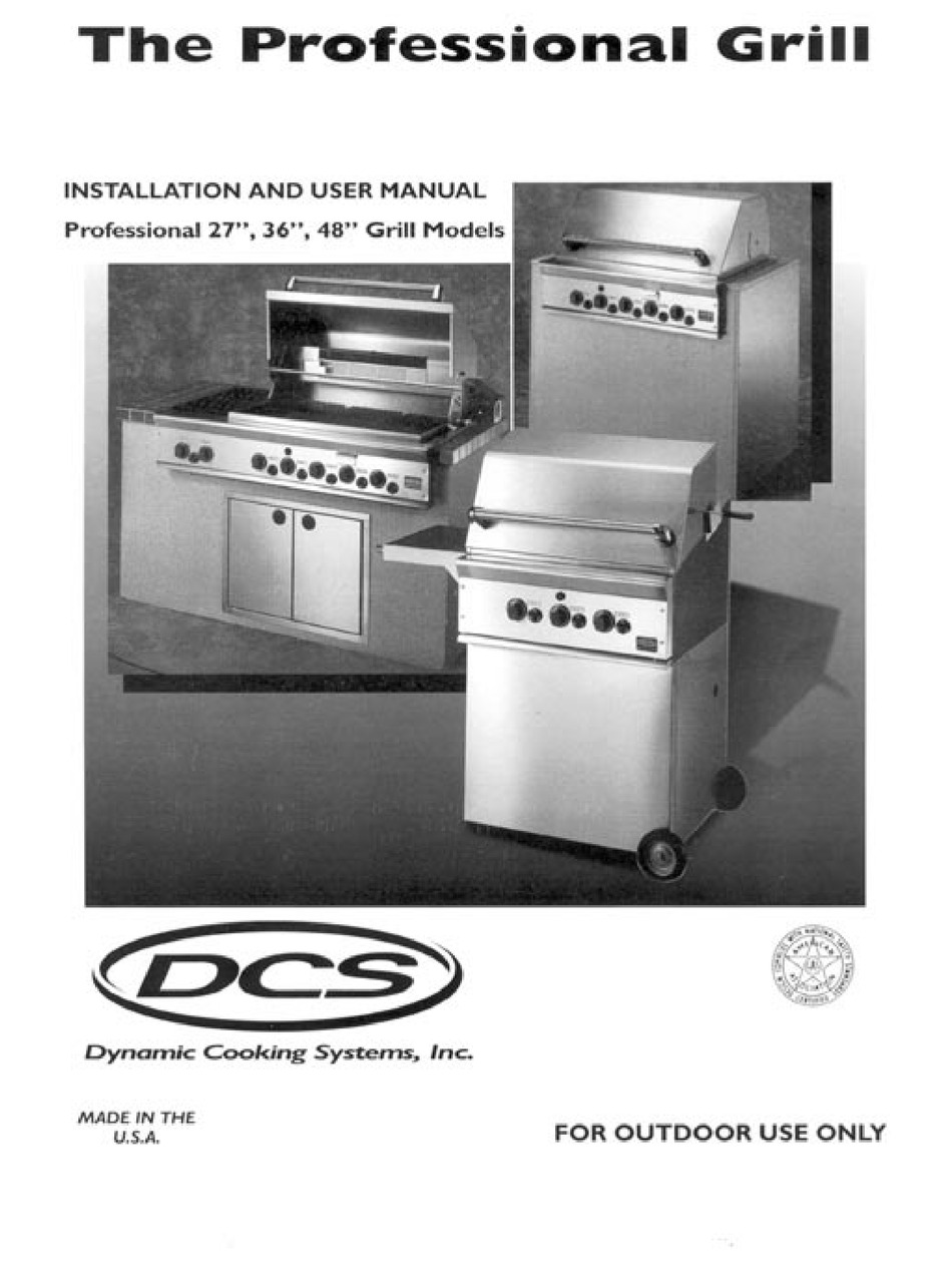 DCS 48A BQ INSTALLATION AND USER MANUAL Pdf Download | ManualsLib