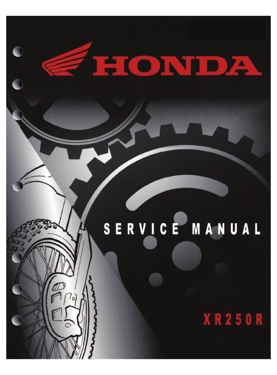 HONDA XR250R SERVICE MANUAL Pdf Download | ManualsLib