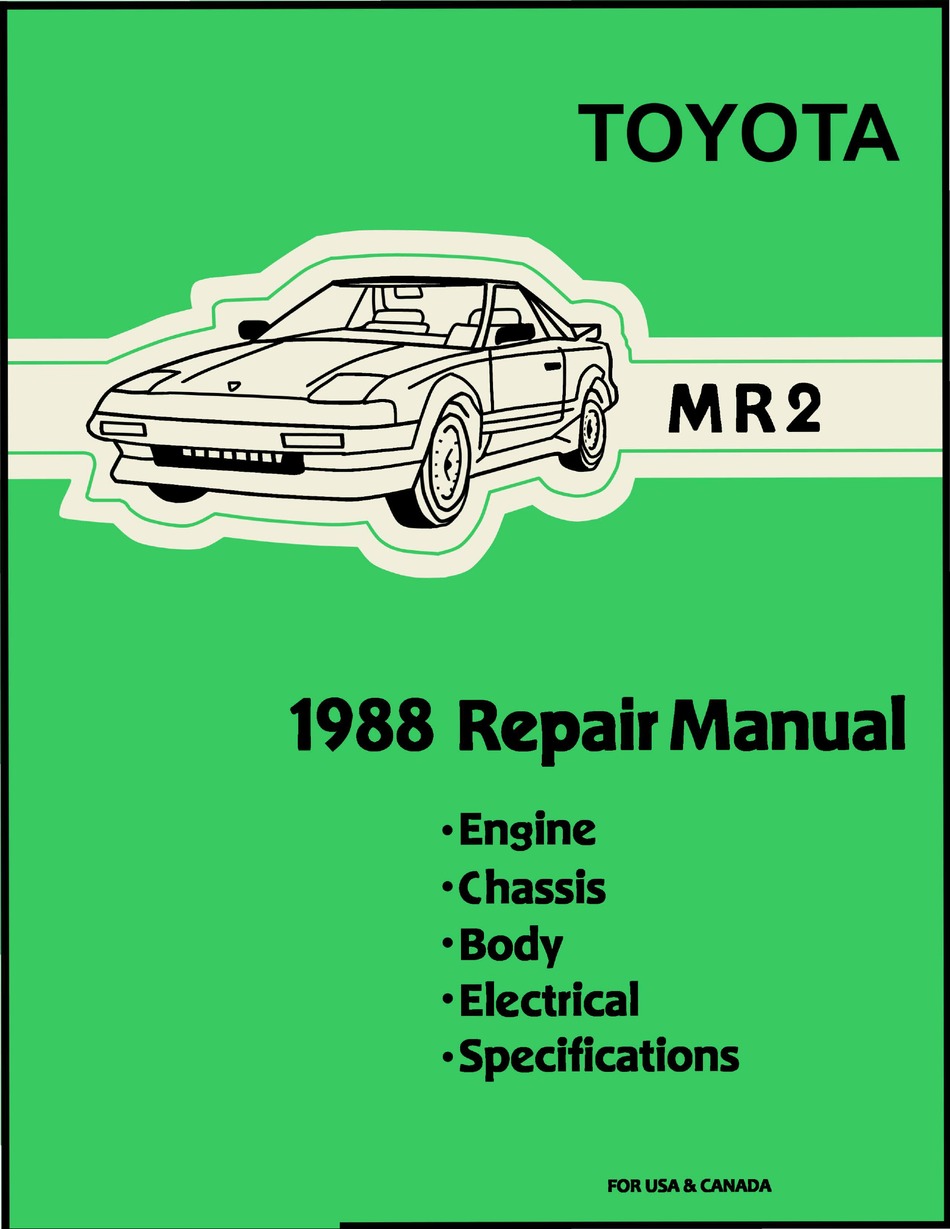 Toyota Mr2 1988 Repair Manual Pdf