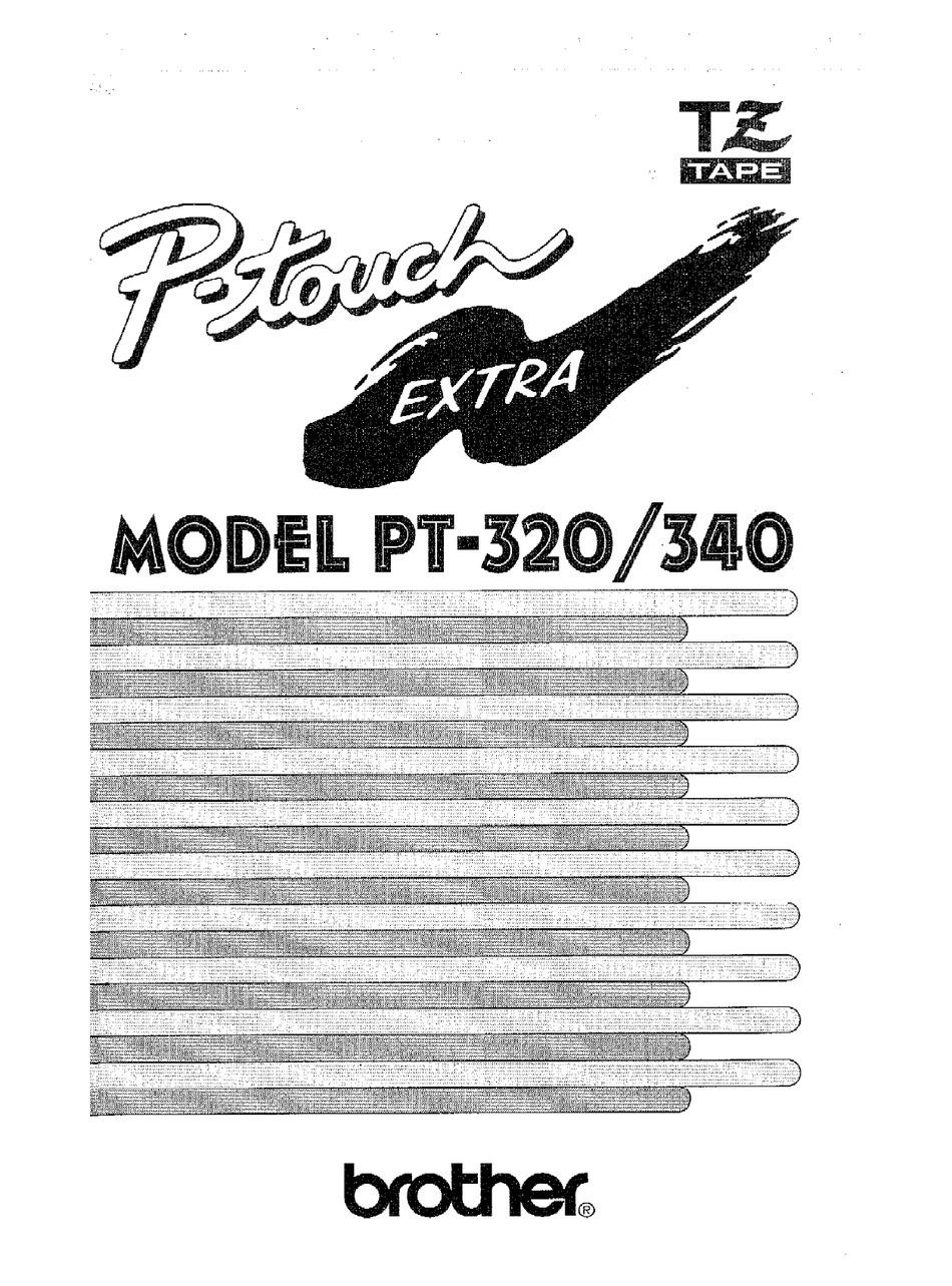 BROTHER P-TOUCH EXTRA PT-320 USER MANUAL Pdf Download | ManualsLib