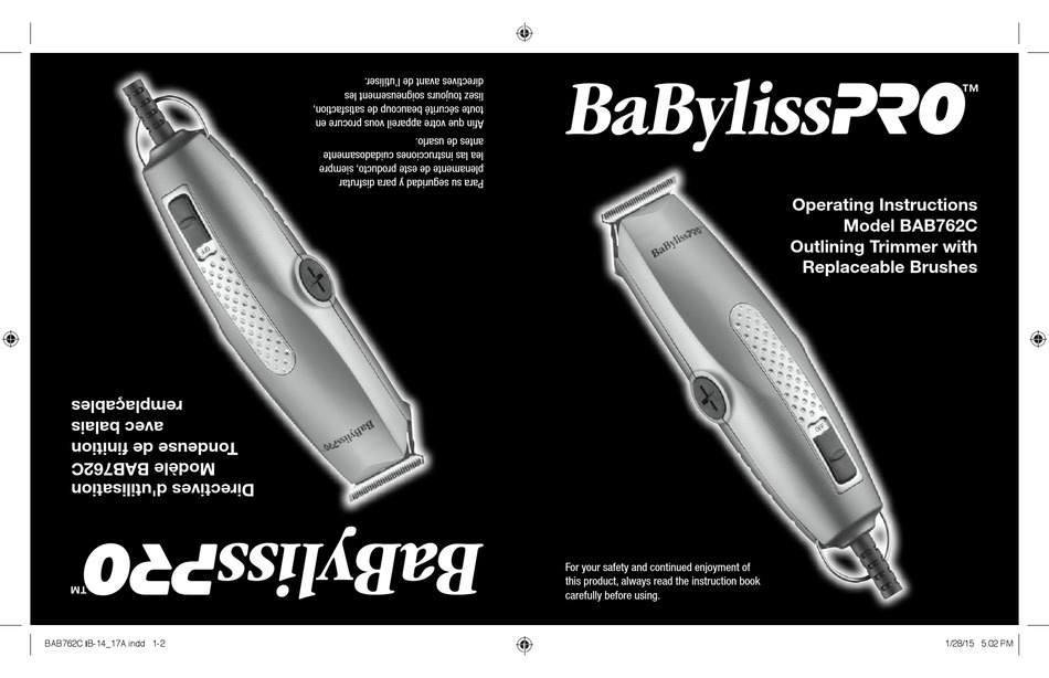 babyliss pro super motor manual