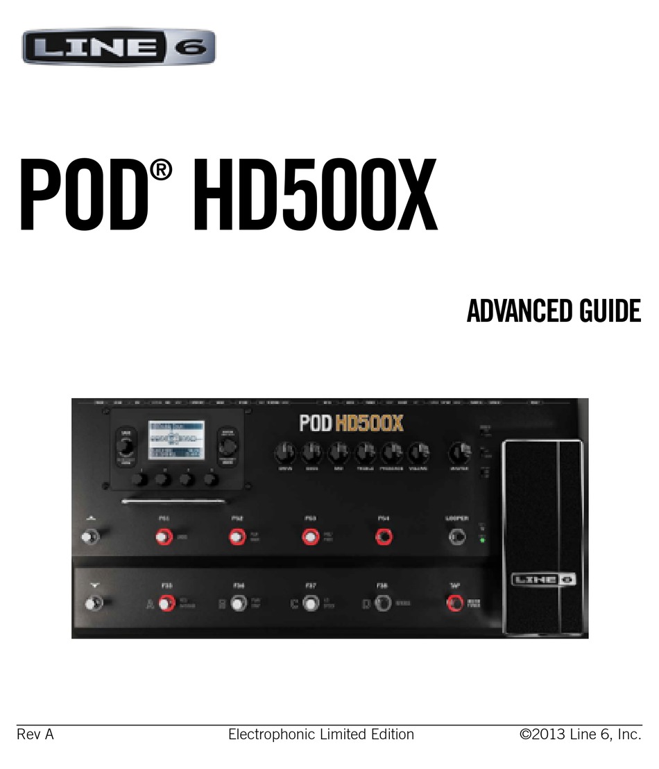 Line6 Pod Hd500x Guitar Pedals Line6 Effects Pedals