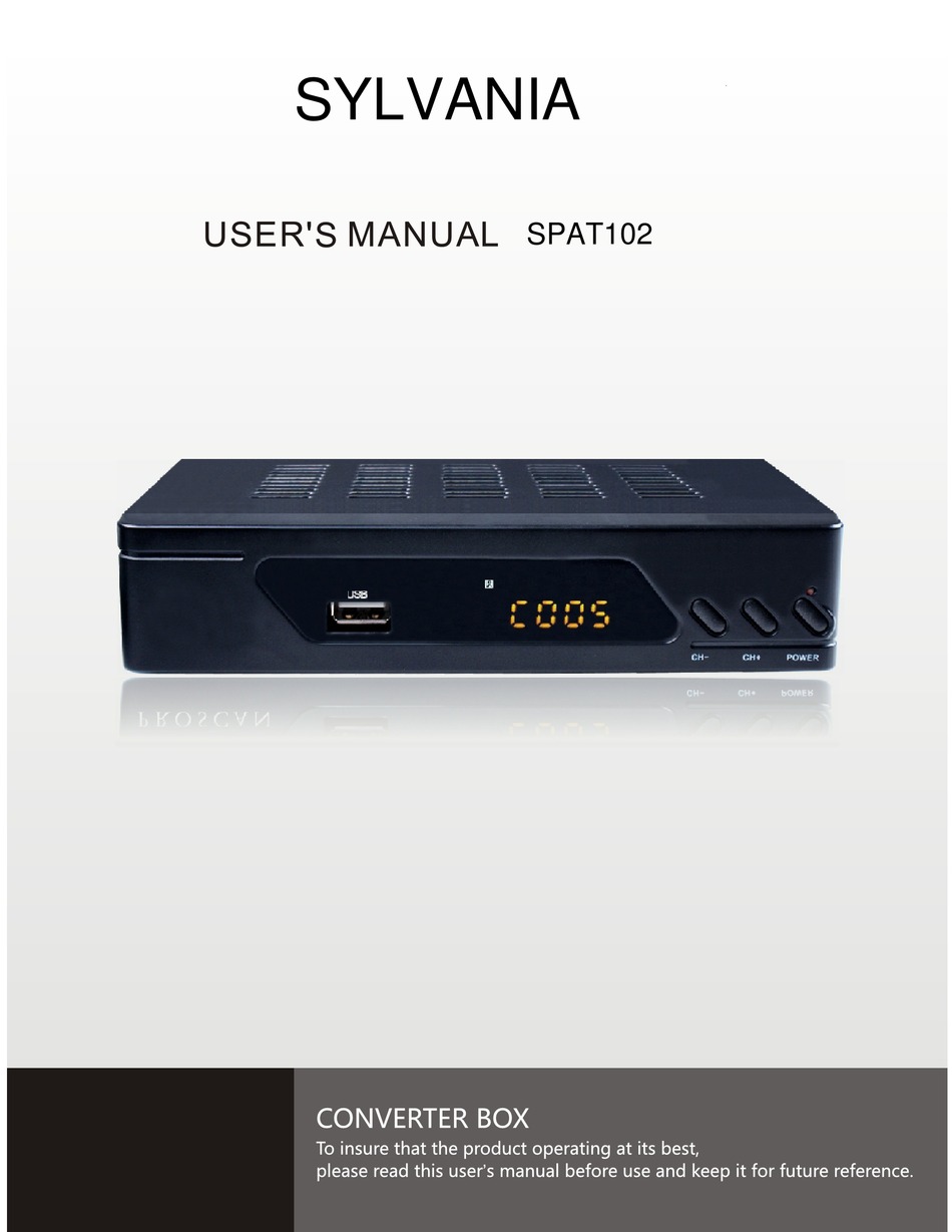 SYLVANIA SPAT102 USER MANUAL Pdf Download | ManualsLib