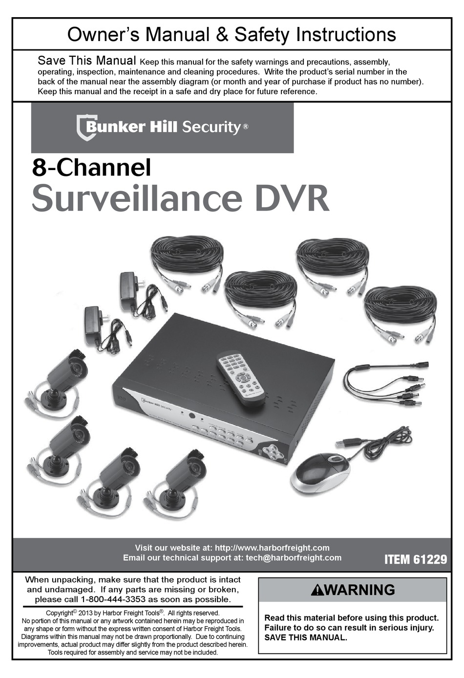 bunker hill security dvr 61229 troubleshooting device id error