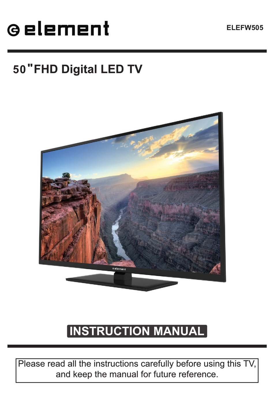 ELEMENT ELEFW505 INSTRUCTION MANUAL Pdf Download | ManualsLib