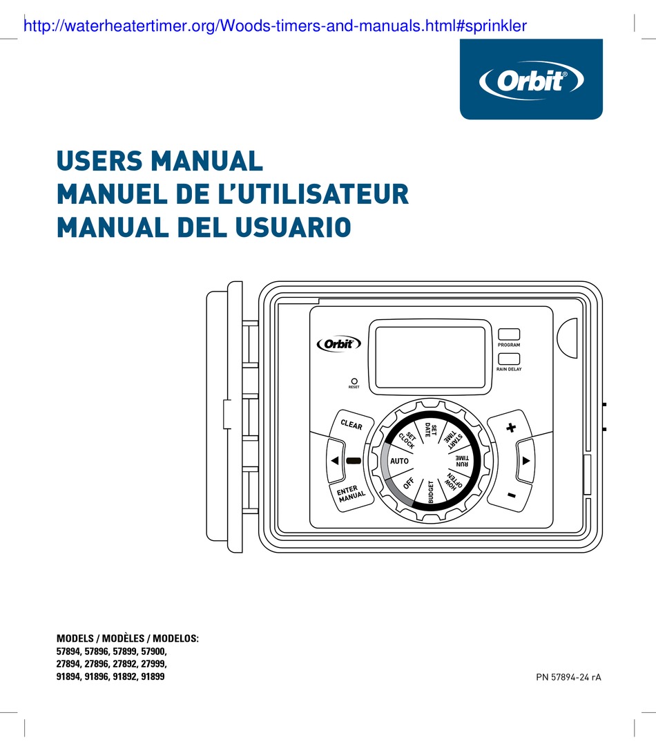 ORBIT 57894 USER MANUAL Pdf Download | ManualsLib