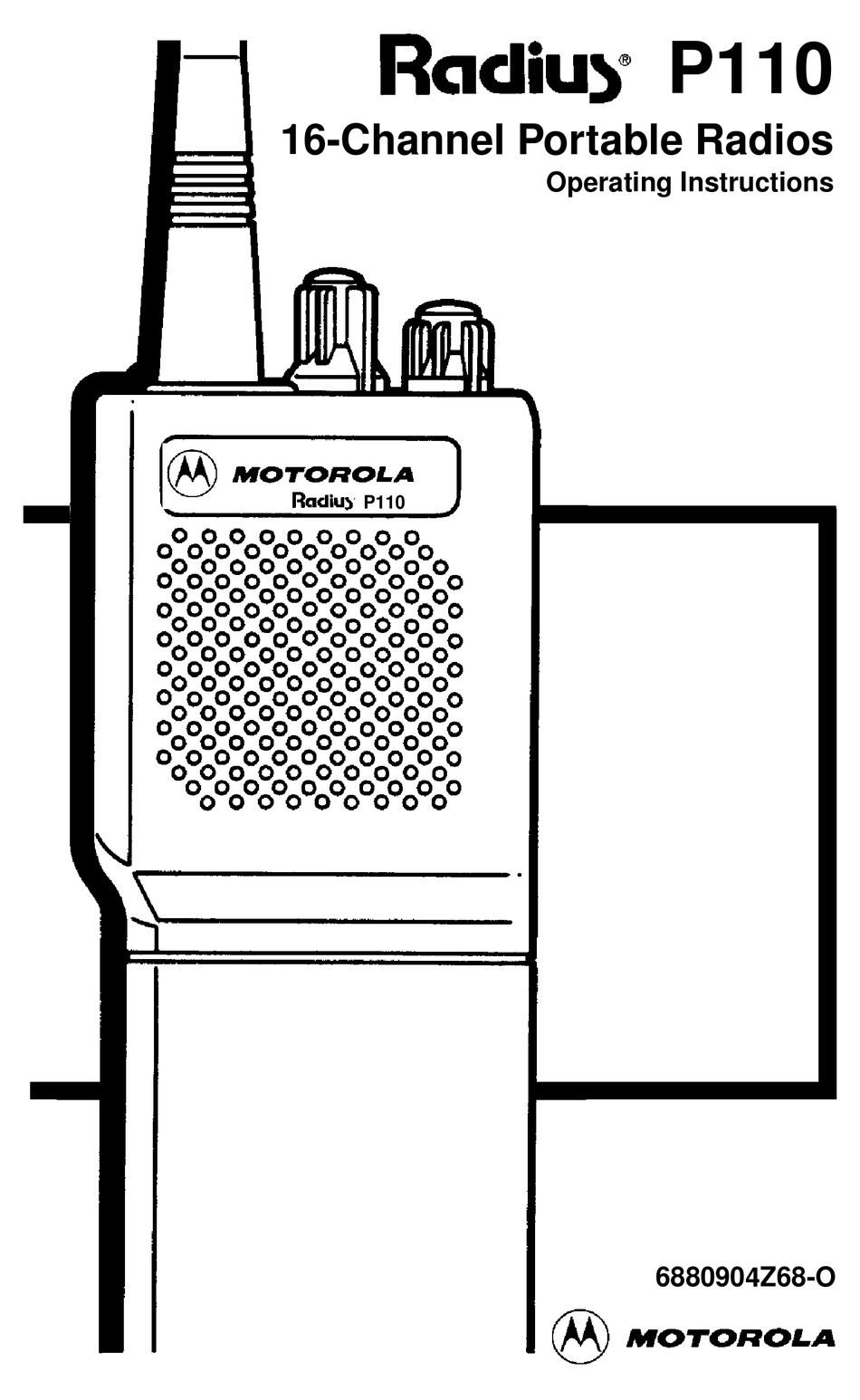 Motorola Radius P110  Handheld  Radio 