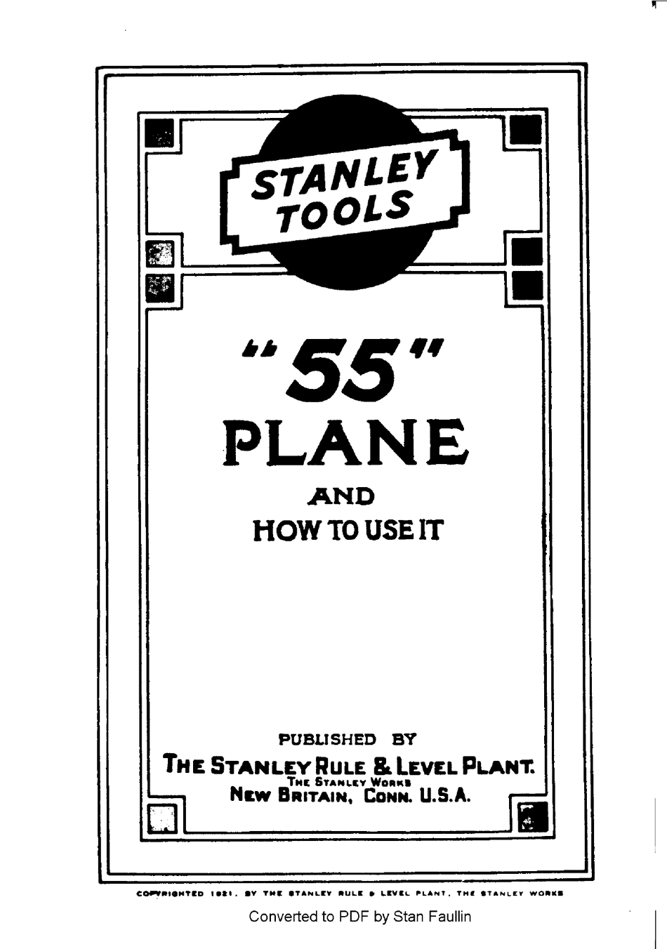 STANLEY 55 HOW TO USE MANUAL Pdf Download ManualsLib