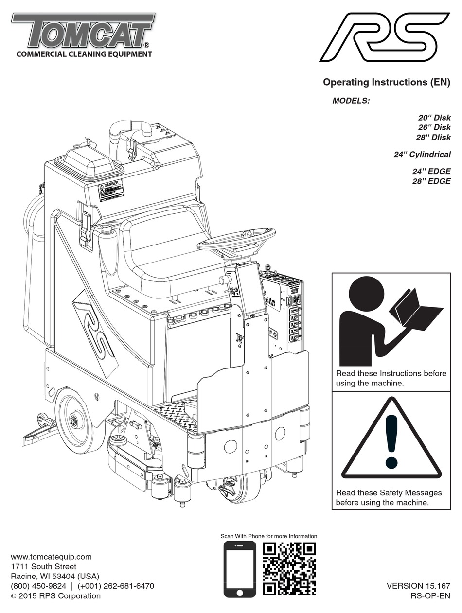 TOMCAT RS 20'' DISK OPERATING INSTRUCTIONS MANUAL Pdf Download ManualsLib