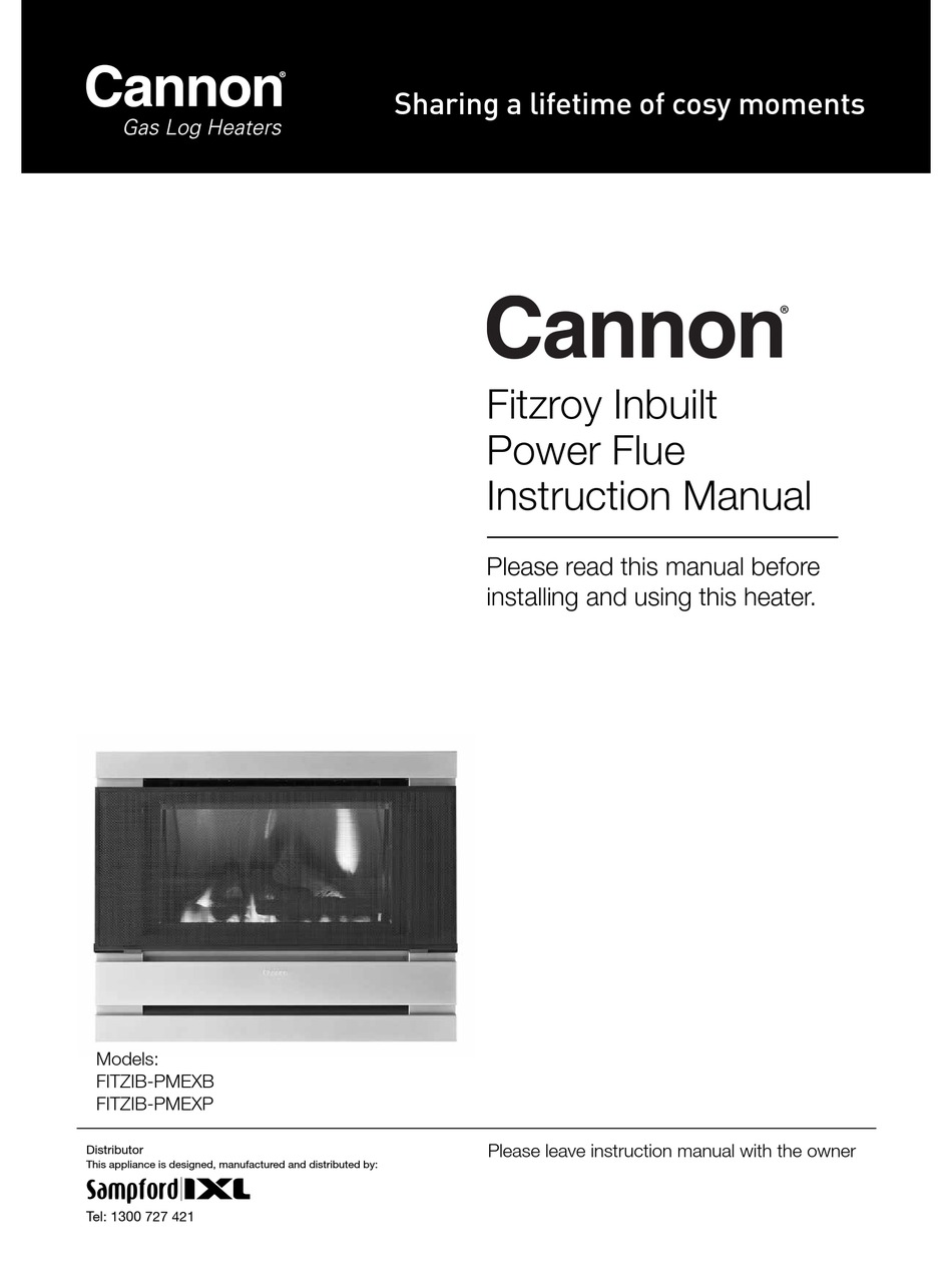 Cannon Fitzib Pmexb Instruction Manual Pdf Download Manualslib