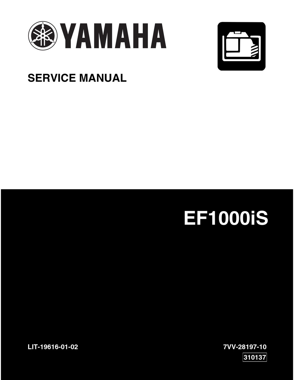Yamaha Ef1000is Service Manual Pdf Download Manualslib