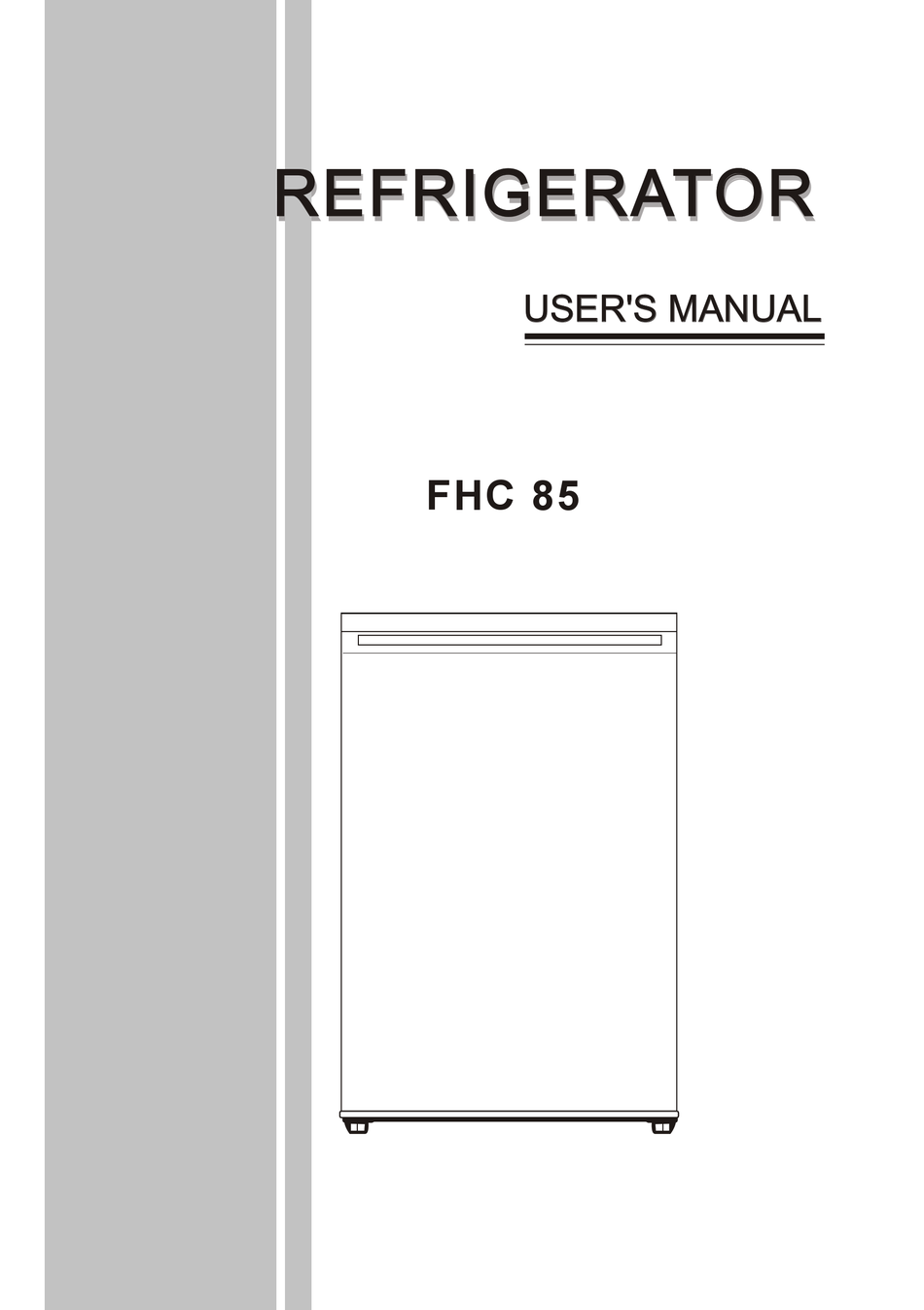 FRIGOR FHC 85 USER MANUAL Pdf Download | ManualsLib
