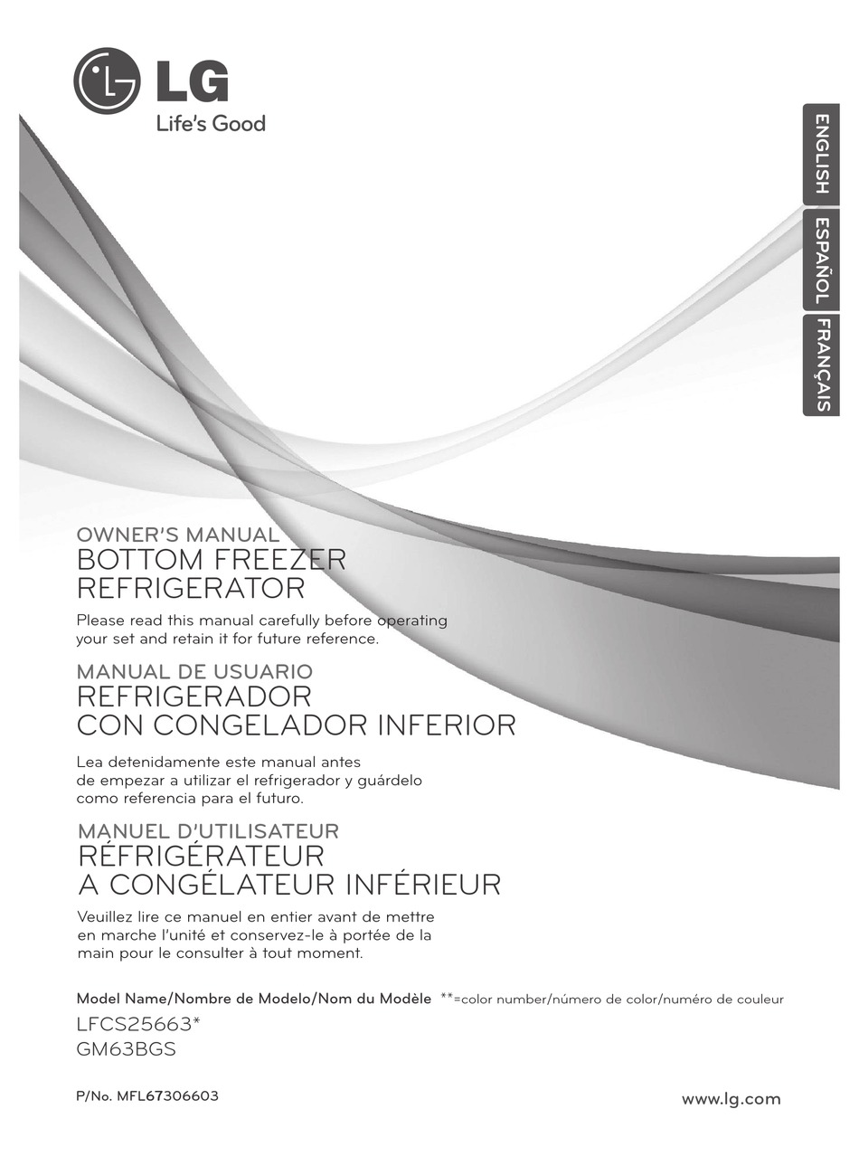 LG LFCS25663 SERIES OWNER'S MANUAL Pdf Download | ManualsLib