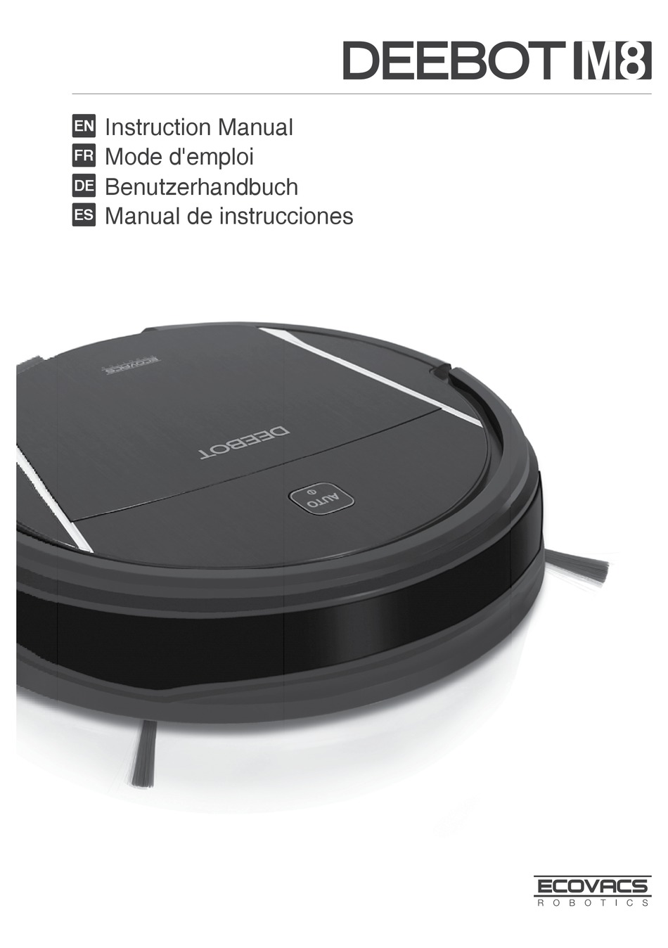 ECOVACS DEEBOT M8 INSTRUCTION MANUAL Pdf Download | ManualsLib