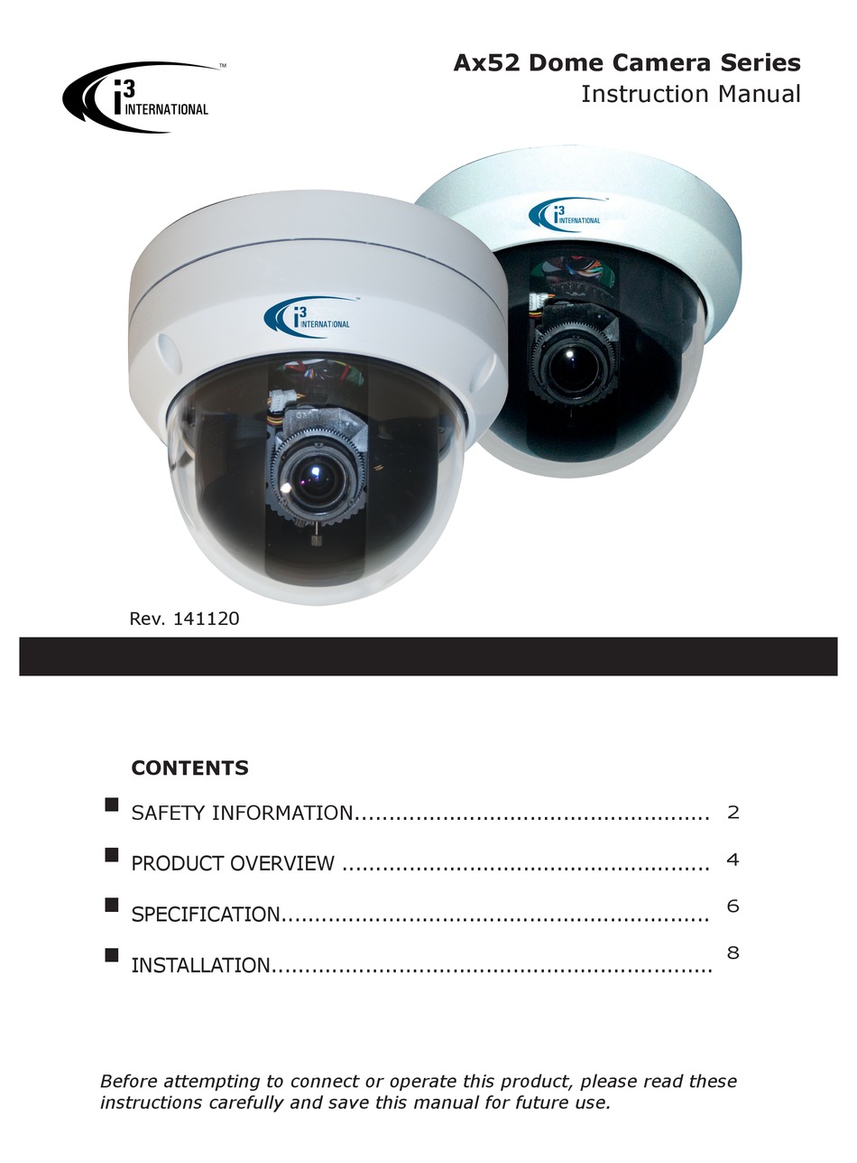 I3 INTERNATIONAL AX52 SERIES INSTRUCTION MANUAL Pdf Download ManualsLib