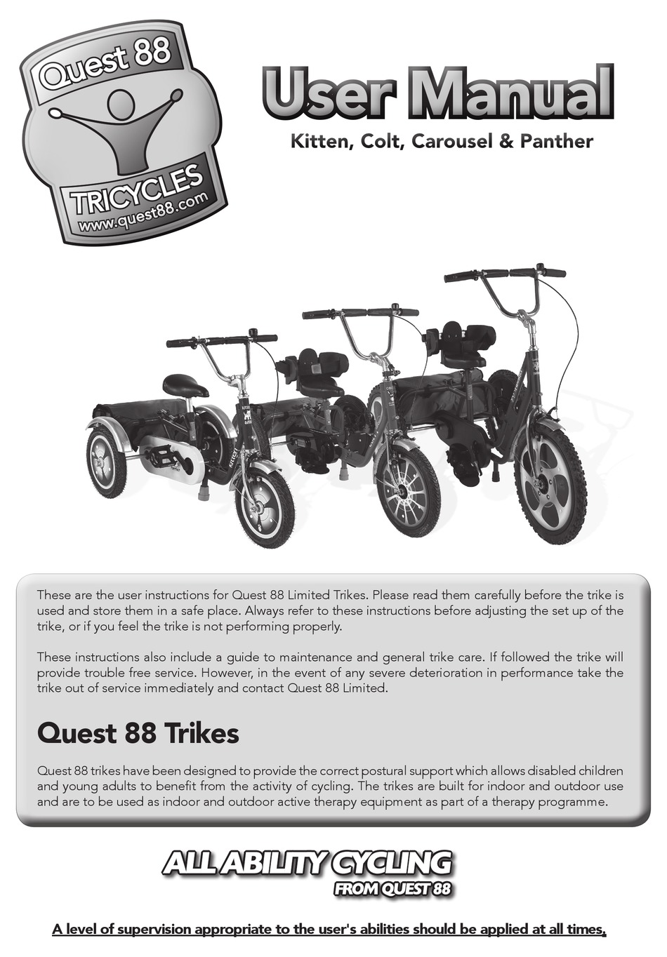 quest 88 trike