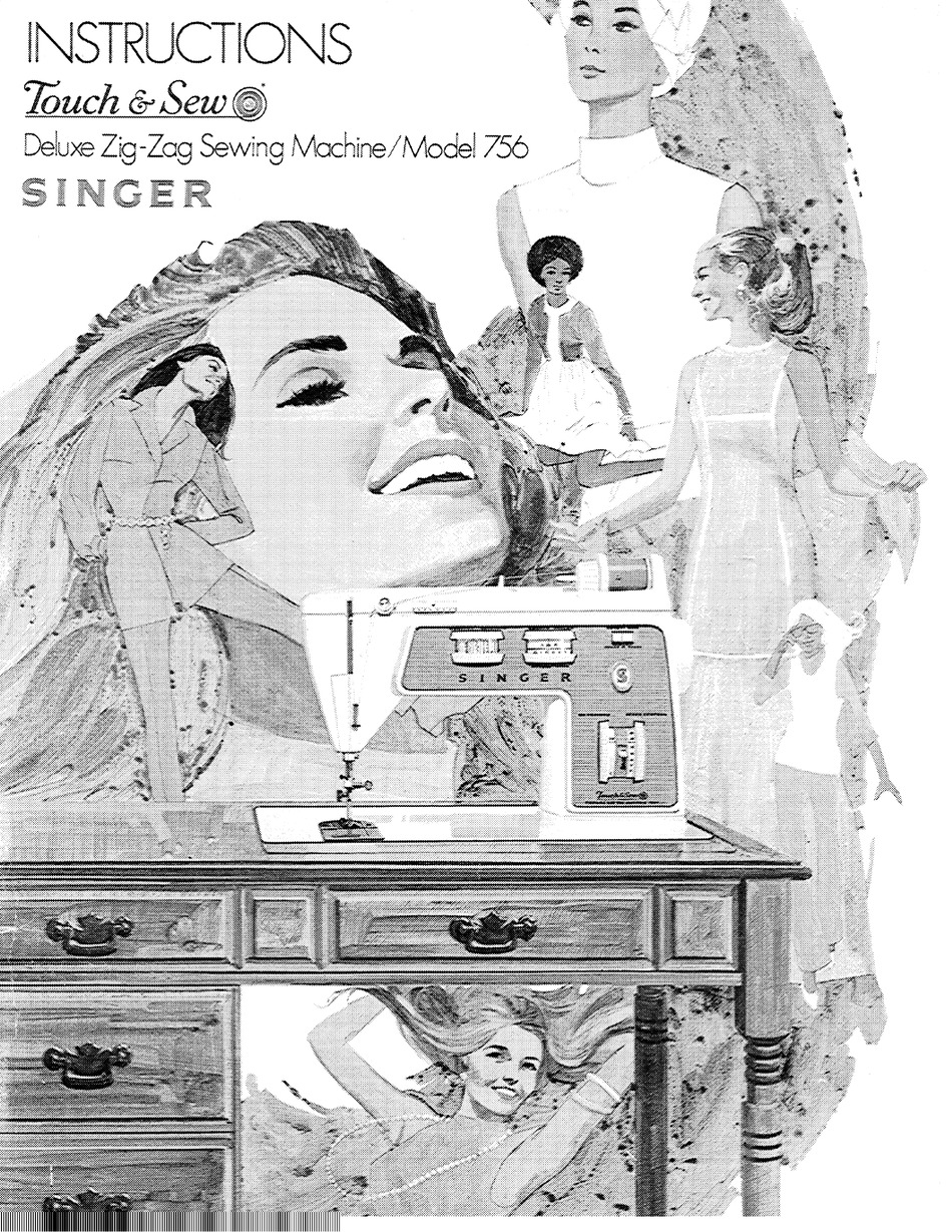 Singer 750 Touch & Sew Deluxe Zig-zag Sewing Machine Instruction Manual PDF  Download -  Canada