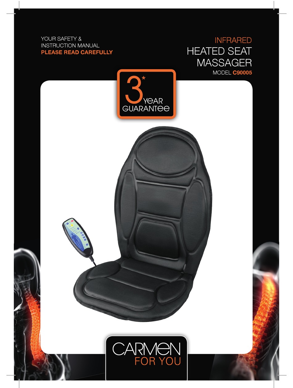 carmen infrared heated seat massager