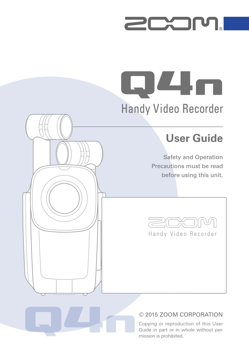 ZOOM Q4N USER MANUAL Pdf Download ManualsLib