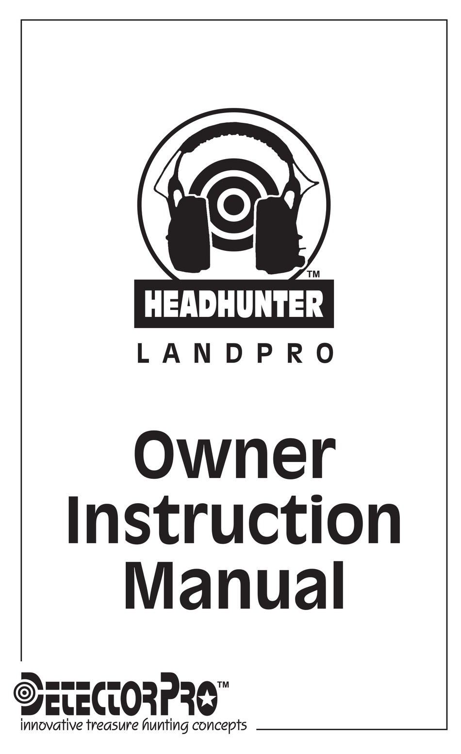 HEADHUNTER LANDPRO OWNER'S INSTRUCTION MANUAL Pdf Download ManualsLib