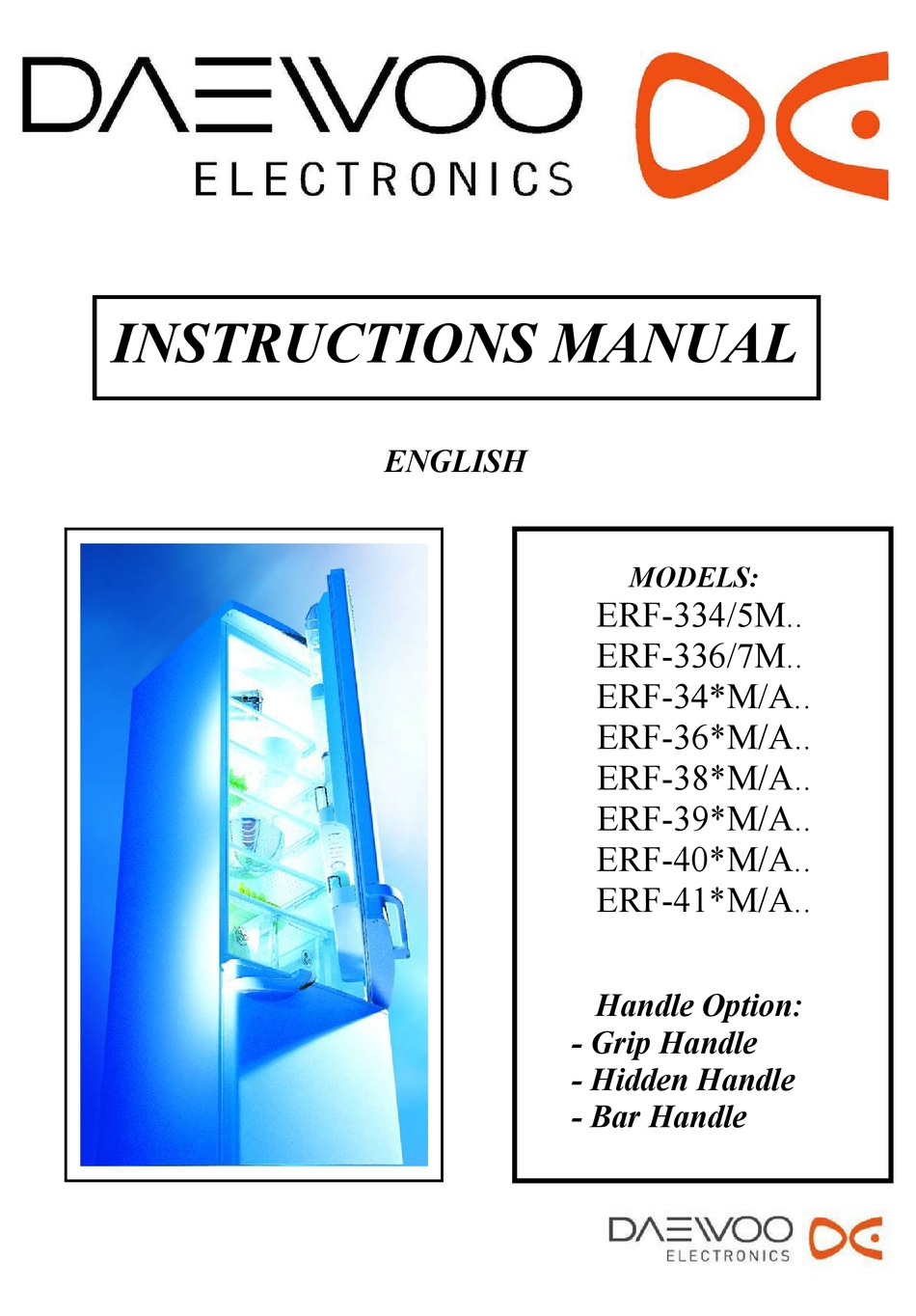 Daewoo Erf 33 M Series Instruction Manual Pdf Download Manualslib