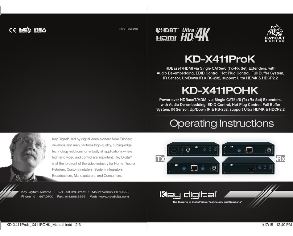 Key Digital Kd X411prok Operating Instructions Manual Pdf Download Manualslib