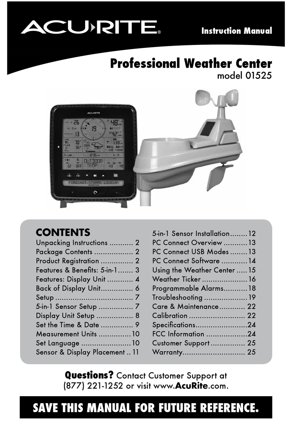 ACURITE 01525 INSTRUCTION MANUAL Pdf Download ManualsLib