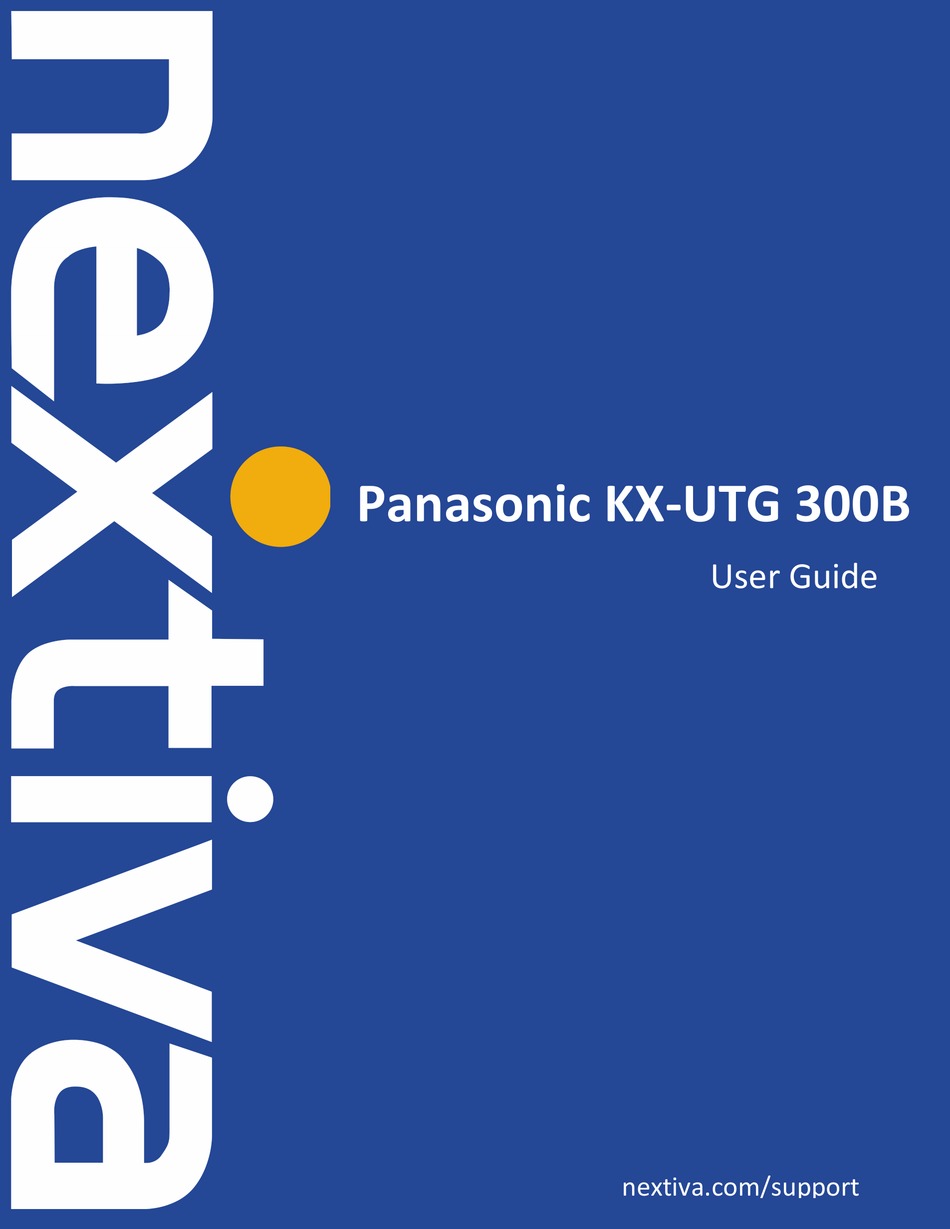 PANASONIC KX-UTG 300B USER MANUAL Pdf Download | ManualsLib