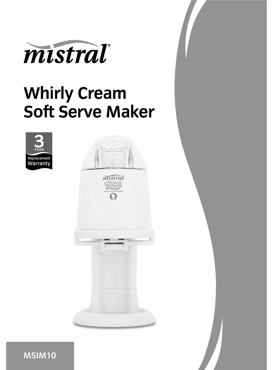 Mistral ice best sale cream maker