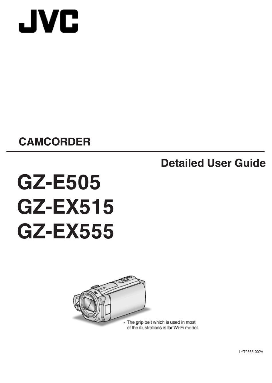 Jvc Gz E505 User Manual Pdf Download Manualslib