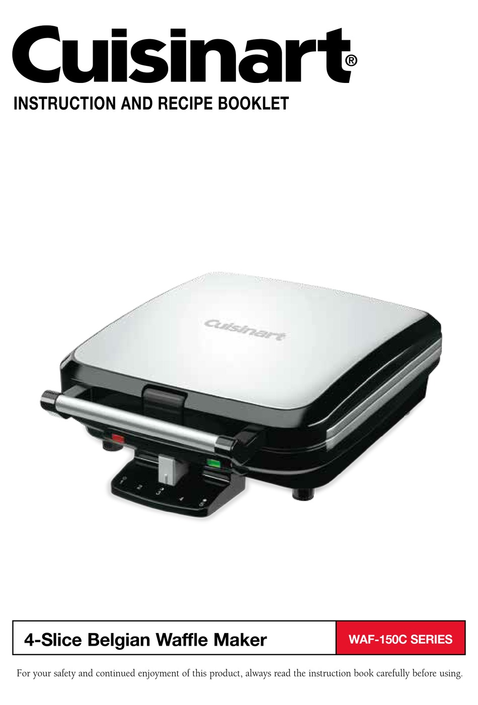 CUISINART WAF150C SERIES INSTRUCTION AND RECIPE BOOKLET Pdf Download
