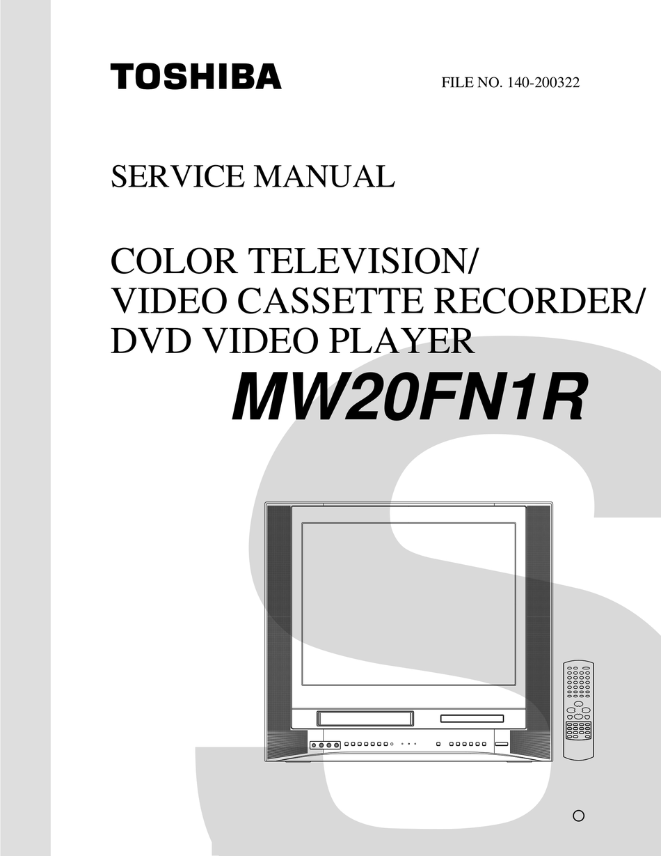 TOSHIBA MW20FN1R SERVICE MANUAL Pdf Download | ManualsLib