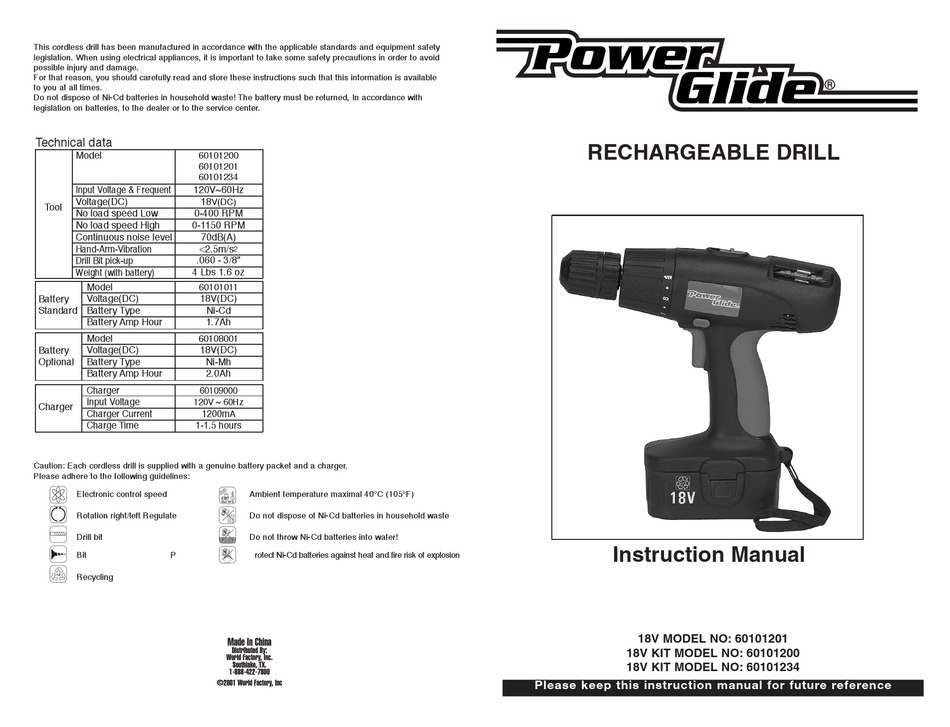 POWER GLIDE 60101201 INSTRUCTION MANUAL Pdf Download ManualsLib