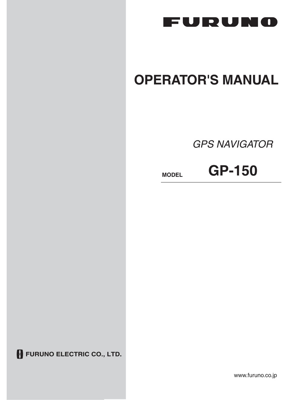 Furuno Gp 150 Operator S Manual Pdf Download Manualslib