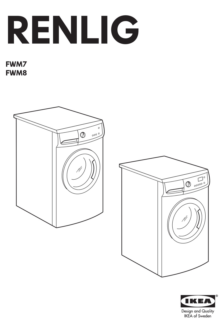 IKEA RENLIG FWM7 INSTRUCTION MANUAL Pdf Download | ManualsLib