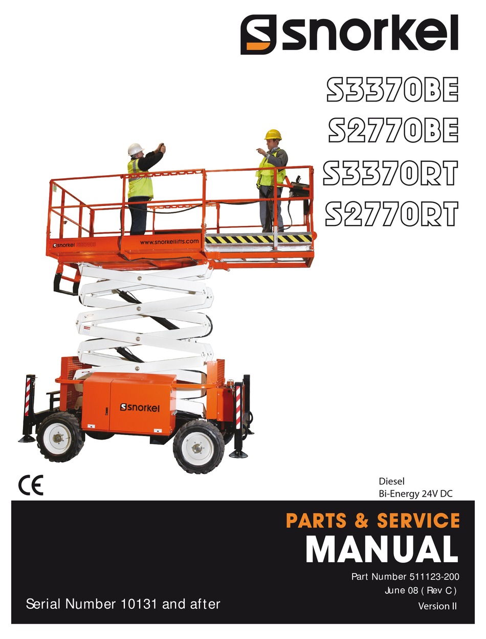 SNORKEL S3370BE PARTS & SERVICE MANUAL Pdf Download ManualsLib