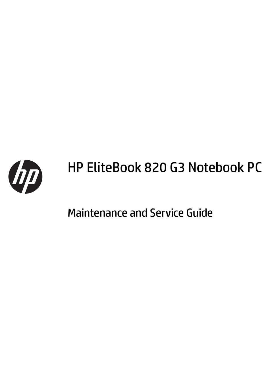 Hp Elitebook 0 G3 Maintenance And Service Manual Pdf Download Manualslib