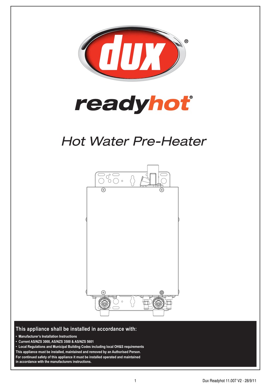 Dux Prodigy Hot Water System Manual informacionpublica.svet.gob.gt