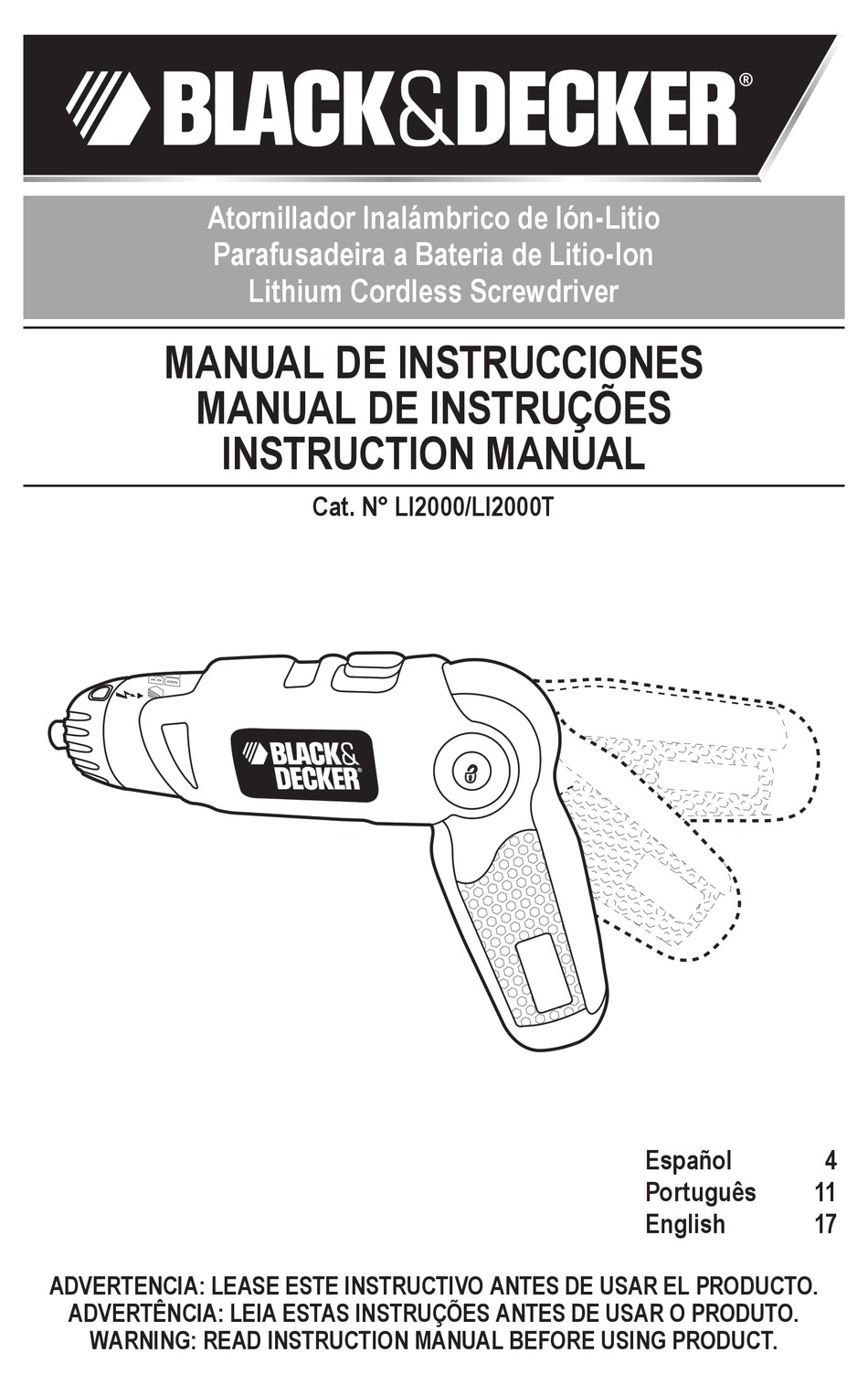 User manual Black & Decker LD120 (English - 40 pages)