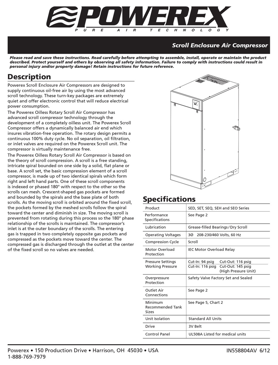 POWEREX SED1007 USER MANUAL Pdf Download | ManualsLib