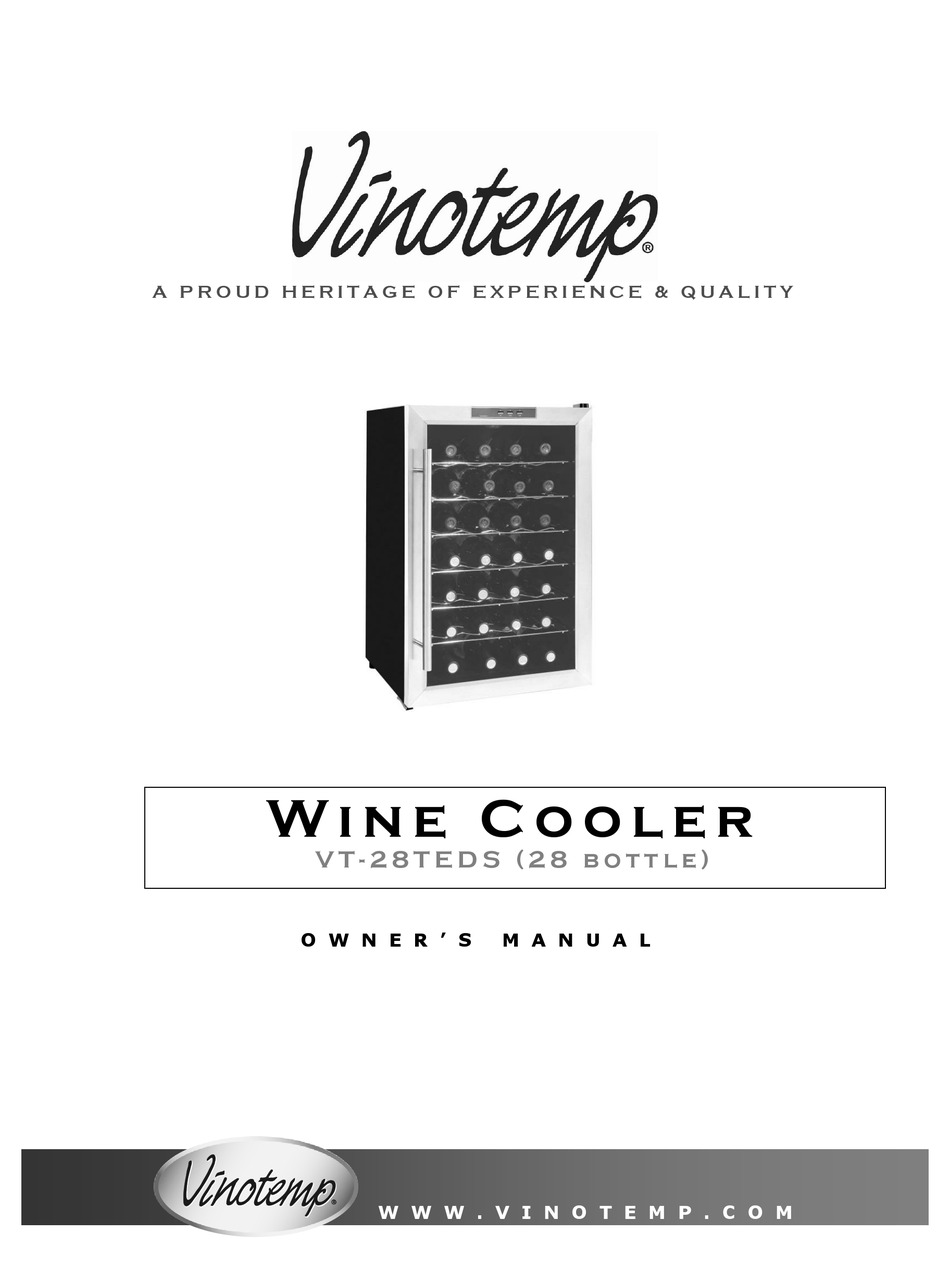 VINOTEMP VT 28TEDS OWNER'S MANUAL Pdf Download ManualsLib