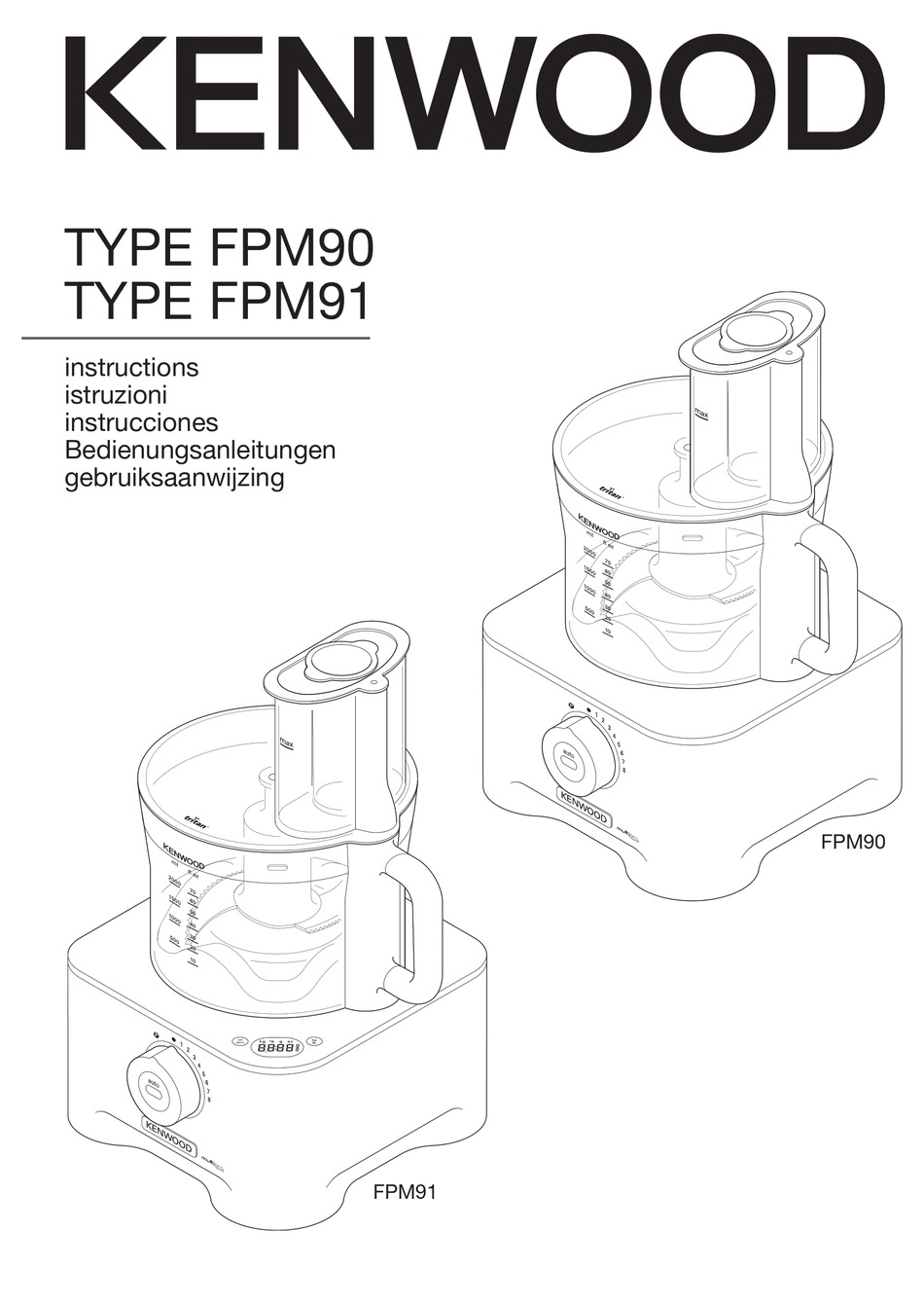 KENWOOD FPM90 INSTRUCTION MANUAL Pdf Download ManualsLib